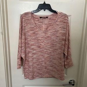 White House Black Market Dolman Sleeve Space Dye Blouse - Size Small
